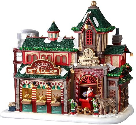 Lemax Christmas Village Santas Reindeer Stables - 25926