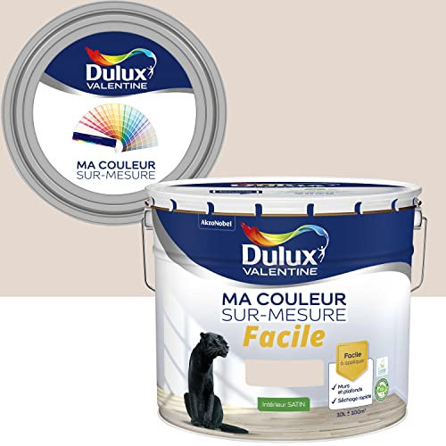 Ma Couleur Sur-mesure par Dulux Valentine – Peinture Intérieure Murs, Plafonds, Boiseries - Facile à appliquer - Satin Beige Parfait 10 L
