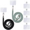 Handykette Universal, Handy Lanyard, Universelles Handy um den Hals hängend mit Pad Handy Lanyard, verstellbar und abnehmbar. (2Helles Schwarz+Matcha Grün)