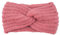 Winter Häkelarbeit Stirnband Mädchen Frauen Haarband Verdicken Stirnbänder Kopfband Haarband Ohrenwärmer Headwrap für Einkaufen Skifahren Laufen,Rosa