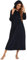 Figarge Damen und Herren Bademantel mit Reißverschluss und Kapuze, Langer Saunamantel Flanell, Schwarz, M, L, XL