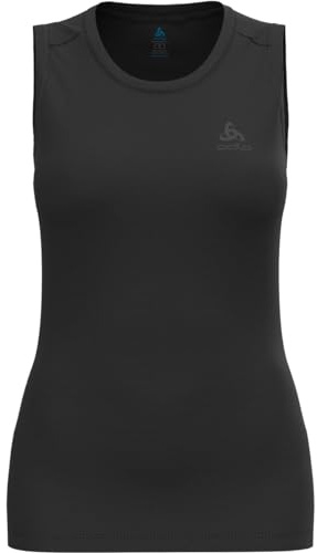 Odlo Merino 160 Baselayer Damen - Leichtes Tanktop | Merino Thermounterwäsche für Damen | Kurzarm Funktionsshirt | Singlet