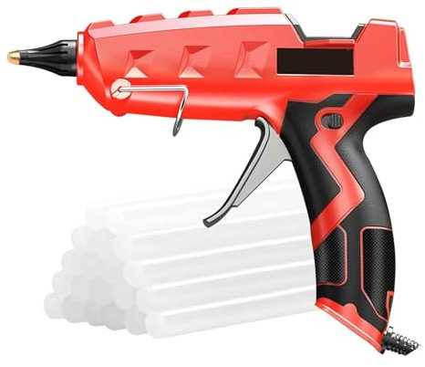 Hot Glue Gun Hot Melt Glue Gun 100W Heavy Duty Full Size Glue Gun Kit with 20pcs Glue Sticks for DIY Arts and Crafts Projects Sealing for DIY Craft Projects and Home Quick Repairs