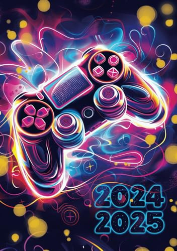 Agenda scolaire 2024-2025 Journalier format poche : gaming gamer jeux vidéo: 1 page par jour du 2 sept. 2024 au 5 juillet 2025 - Petit format 12x17 cm ... étudiant - Garçon - Gaming & console de jeux