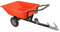 wuuhoo® remorque basculante jardín Kalle pour le tracteur de pelouse, remorque jusqu'à 300 KG, remorque pour tondeuse à gazon, remorque basculante pour jardin Avec attelage de remorque (orange)