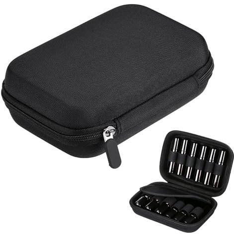 TogtherKings Ätherische Öle Tasche, Aufbewahrung Tasche Reisekoffer, Ätherische Öle Tasche Tragekoffer,für Ätherische Öle Ätherische Öl Tasche Hält 12 Flaschen 5ml-10ml für Reise oder tägliche Nutzung