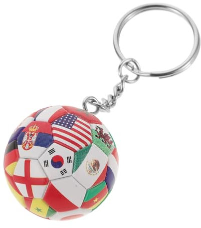WHAMVOX Schlüsselanhänger Fußball Für Rucksackdekoration Fußball Schlüsselbund Soccer-pendant Kunstleder Und Für Fußballfans Und Sportliebhaber