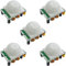HC-SR501 PIR Motion Sensor Module, 5-Pack - Compatible with Arduino, ESP32, ESP8266, Raspberry Pi for Motion Detection and DIY Home Automation Projects