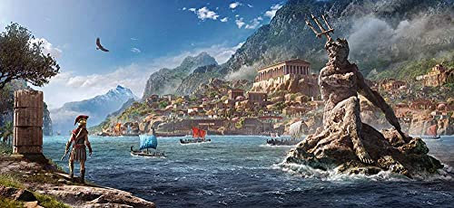 Puzzles für Erwachsene 1000 Teile Assassins Creed Puzzles für Kinder Lernspielzeug Intellektuelles Spiel Geschenk Teens DIY Home Entertainment38x52cm