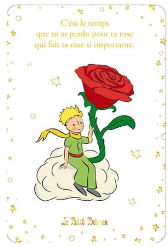 KIUB Postkarte Der kleine Prinz und die große Rose (10 x 15 cm)
