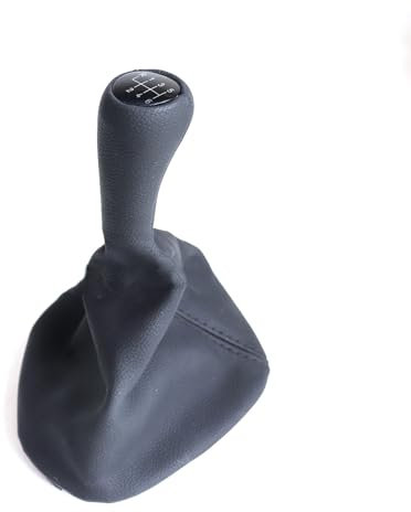 Kompatibel für BMW E39, 5/6-Gang-Leder-Schaltknauf, manueller Schalthebel, Schaltmanschette, Ersatzteile,Set 1