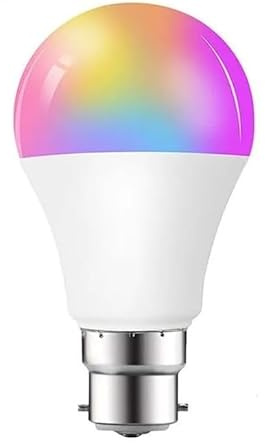 Smart Light Bulbs B22-RGB Bulb-Smart Color Changing LED Bulb, 16 Million Colors, Dimmable, Compatible with Alexa & Google Home, Energy Efficient, Perfect for Home, Office & Party Lighting