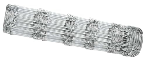 vidaXL Wildzaun Silber 25 x 0,8 m Verzinkter Stahl, Robuster Gartenzaun, verzinkt, industriale Barriere für Sicherheit, wetterfester Rechteckbereich