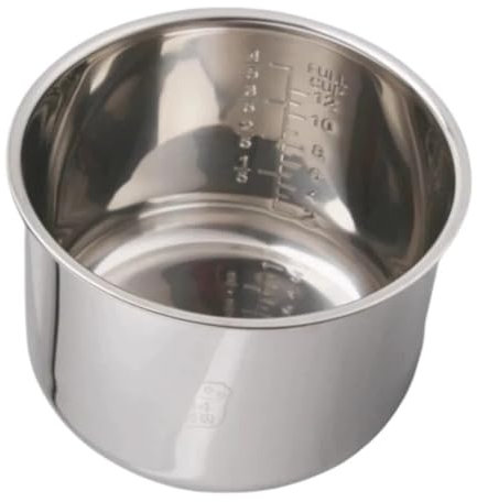 Zhyepou Ersatz-Innentopf aus Edelstahl 304, kompatibel mit Redmond RMC-M224S/RMC-M90 Multikocher, Innentopf des Reiskochers