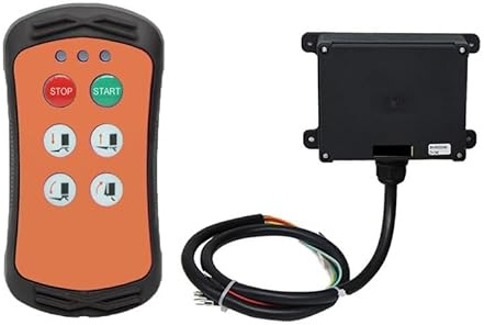 Drahtlose Industriekran-Fernbedienung mit 4 Tasten, hydraulische LKW-Steuerung, Ladebordwand-Funkfernbedienung,Schnelle Reaktion(C(1T 1R),UHF433_AC-DC36-480)
