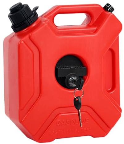 Penlimly Bidon Huile Moteur | Réservoir de Stockage Anti-Statique 5 Litres,Pour Moto Tondeuse Jardin Camping Chantier et Usage Extérieur