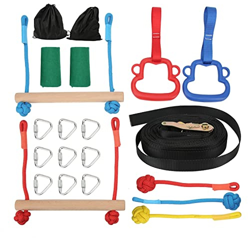 Mavaol Kinder Indoor Monkey Bars Ringe Kinder Klettern Kinder Indoor Outdoor Home Activity Fitness Ring Spiel