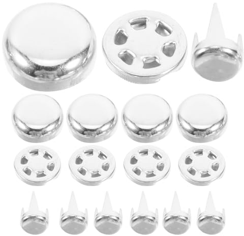 jojofuny 50 Stück Metallknöpfe für Baseballkappen – 25mm Runde Kappendeckelknöpfe aus Stabilem Metall Ersatzknöpfe für Schirmmützen und Outdoor Kopfbedeckungen Selbstgemacht