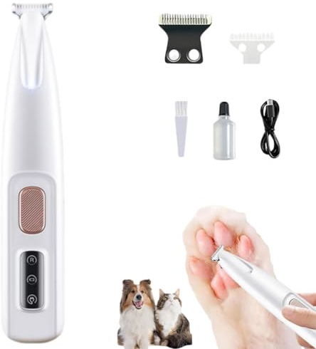dr. Pfoten PawTrim Pro Krallenpflege-Trimmer – Leiser und präziser Trimmer für Hunde und Katzen. Schmerzlose Krallenpflege in Sekunden, wasserdichter Haarschneider für Haustiere