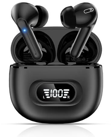 Susmnan Wireless Earbuds bluetooth 5.3, Earphones noise cancelling earbuds