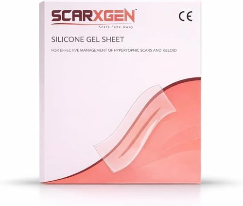 SCARXGEN 6x15 cm, Fogli in Silicone per Cicatrici, Cerotto Medico Professionale per Rimozione Cicatrici, 1 Pezzo