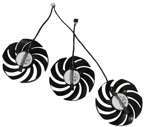 YANLUOZ PLD09210S12HH, PLD09210B12HH, Video-VGA-Kühlerlüfter, für MSI für RTX 3070 3080 3090 Ti für Gaming X für Trio SUPRIM-X, GPU-Grafikkartenkühlung(S12HH Triple Fan)