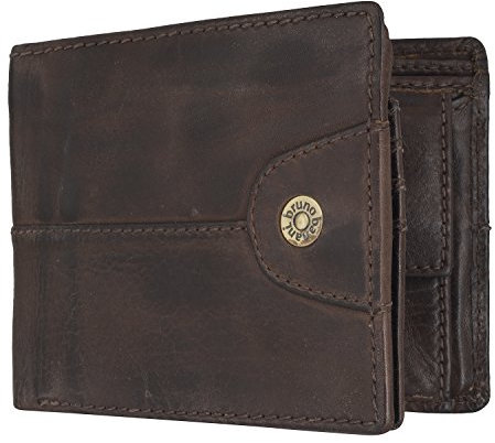 bruno banani Herren Geldbörse Portemonnaie Geldbeutel Braun 6862, 12x9,5x2 cm (B x H x T), Brown (Braun)