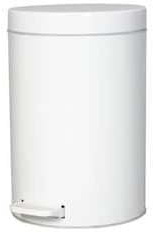 Alda Freedom Fresh Runder Treteimer mit Inneneimer aus Kunststoff, 12 l, Weiß
