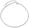 U7 Bracelet de Pied Argent 925/1000 Gourmette de Cheville Femme Chaîne Maille Corde Fine 1.6mm de Large