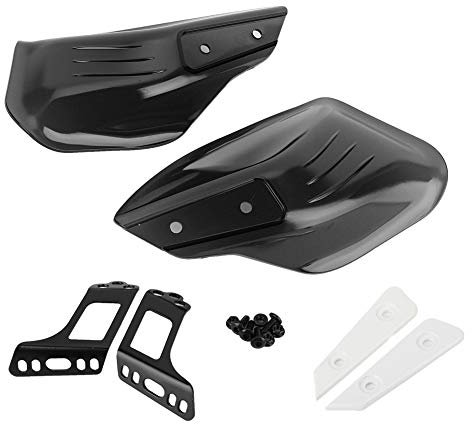 Motorrad Handschützer, Fydun Motorrad Handschutz Lenker Handprotektoren für 8mm oder 10mm Spiegelstange(Schwarz)