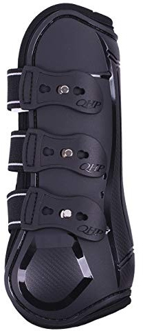 QHP Gamaschen Champion mit elastischen Schnellverschlüssen Airflow-Neoprenfutter (Schwarz, Full)