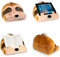 Bookmonster Faultier - Lesekissen für Bücher und Tablets - Buchständer - Tablethalter - Lesehillfe - Deutsche Ausgabe: Kuschelig und formstabil - mit Seitenhalter und Tasche