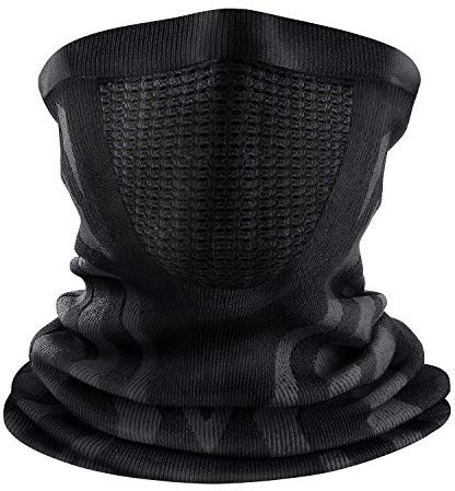 ENONEO Schlauchschal Mundschutz Halstuch Herren Damen Atmungsaktiv Gesichtsmaske Radsport Elastisch Fahrrad Schal Winddicht Ski Sturmhaube Motorrad Bandana Nackenwärmer Sport Laufschal Laufen (Grau)