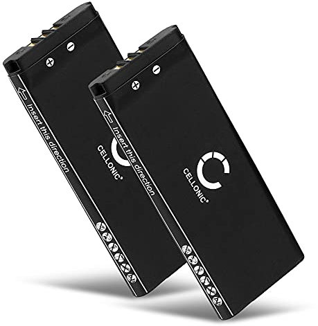 CELLONIC 2X Ersatz Akku UTL-001, UTL-003 kompatibel mit Nintendo DSi XL Ersatzakku 900mAh Game Gamepad Joypad Batterie