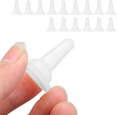 Germerse Tétine pour animaux de compagnie, tétines de remplacement pour infirmière Mamelon en silicone pour animaux de compagnie, sécurité 15 pièces pour chiot petits