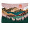 Ulticool - Wandteppich Dekoration Wohnung - Natur Sonne Berge Wald Bohemian Hippie - 200 x 150 cm groß - Wandtuch Tapestry Wandbehänge - Accessoires für Schlafzimmer Wohnzimmer Kinderzimmer