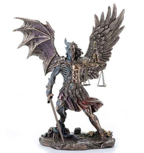 Veronese Design Statue des Urteils des Nephilims, Kunstharz, Antik-Bronze-Finish, 26,4 cm