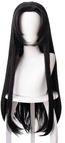 Wig for Kochou Kanae Cosplay Wig Butterfly Hairpin Accessory Headwear Halloween Costume Hair + Wig Cap only wig A