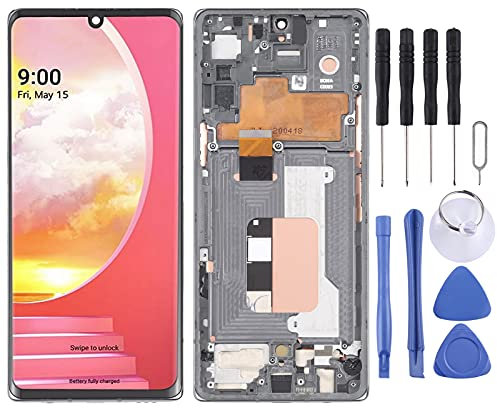 Handy Ersatzteile LCD Bildschirm und Digitizer Vollständige Montage mit Rahmen für LG Velvet 5G LM-G900N LM-G900EM LM-G900 LM-G900TM Mobile Displays