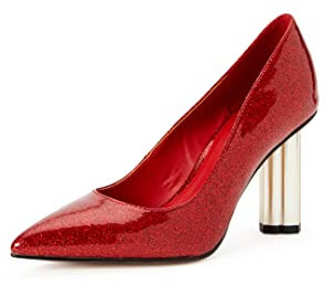 Katy Perry Escarpins hauts The Dellilah pour femmes, Rouge franc, 37 EU