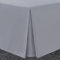 Bronwen Mathew Grey Box Pleated Base Valance Sheet Superking Size Platform Valance Sheets, Microfibre Soft Brushed Easy Care Non Iron (Super King, Grey)
