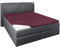 Beddress - Elastan-Jersey-Spannbettlaken für Boxspringbett Topper Matratzen bis 10 cm, Bordeaux, 90-120 x 200-220 cm, 95% gekämmte Baumwolle + 5% Elastan, OekoTex