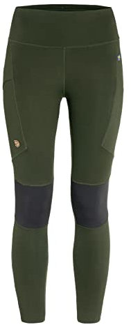 Fjällräven Damen Abisko Trekking Tights Pro W Pants, Deep Forest-Iron Grey, M EU