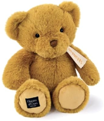 Histoire d'Ours - Der Teddybär Ocker 28 cm, Ocker – 28 cm – Geschenk zur Geburt – HO3238