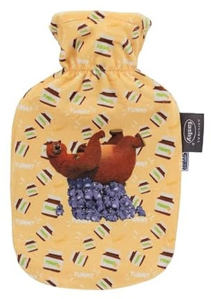 Fashy Kinderwärmflasche mit bedrucktem Motiv Grizzy & the Lemmings, 0,8 L