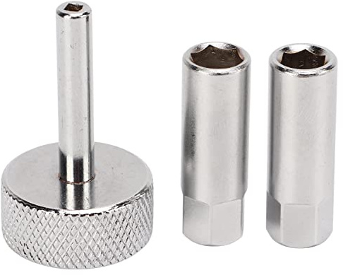 Ventileinstellwerkzeug Stößelventil-Einstellschlüssel-Werkzeugsatz 3-teiliger Stößelventil-Einstellwerkzeugsatz 8 9-mm-Kontermuttern 3-mm-Vierkanttreiber für Motorräder, Atvs