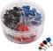 MC POWER - Aderendhülsen-Set | 200 Isolierhülsen | Twin, isoliert, 0,75-2,5 mm² Endhülsen für Kabel, Farbcodes nach DIN grau, rot, schwarz, blau