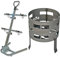 Premium Kit Argentinischer Eisengrill Asado Brasero (Stoker) + Heavy Argentinian Grill/Parrilla Estaca BBQ Asado Asador //