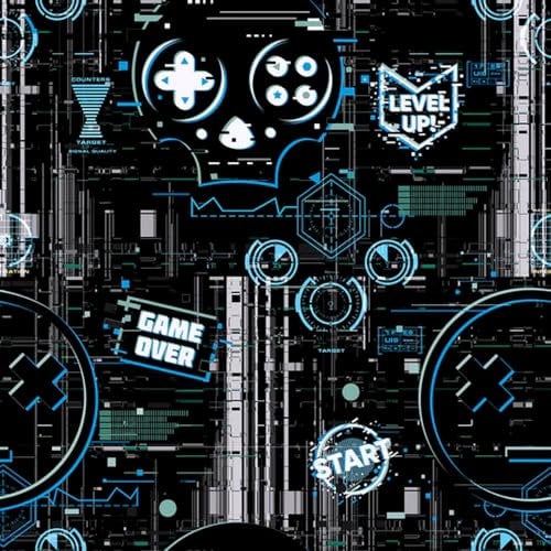 Arthouse Gaming Glitch Charcoal Blue Wallpaper 923900 - Childrens Kids Gamer