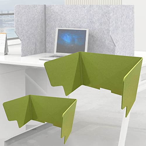 2 Stück leichte Schreibtisch-Trennwand, freistehende Schreibtisch-Sichtschutzwand kann Lärm und visuelle Ablenkungen reduzieren, akustische Trennwand, Faltbare tragbare Büro-Trennwand